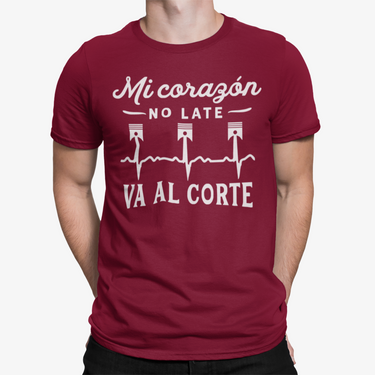 CAMISETA MI CORAZON NO LATE VA AL CORTE